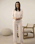 Cozy Long Lounge Set in Rosewater
