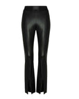 Faux Leather Split Front Pant