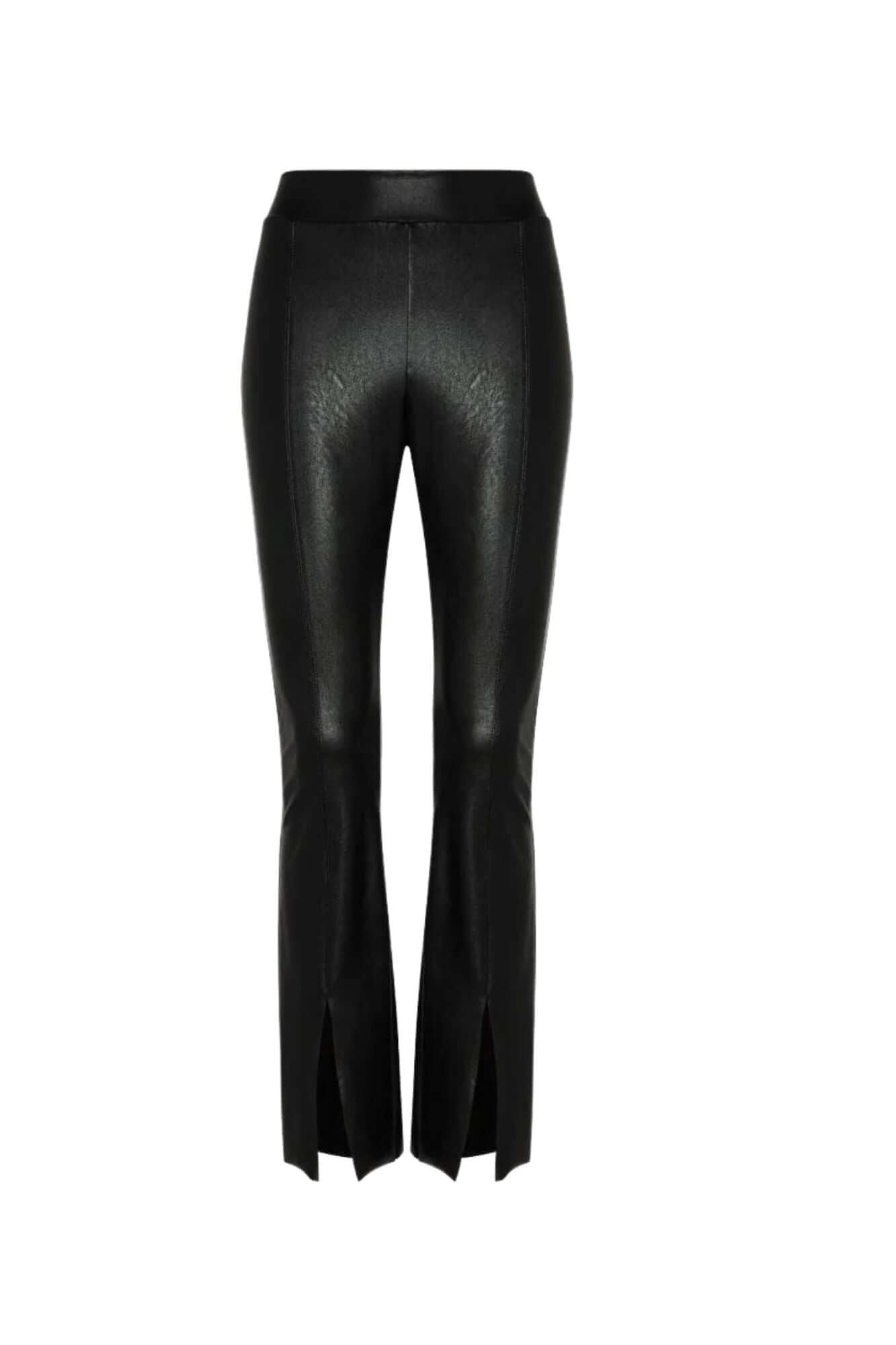 Faux Leather Flare Pants