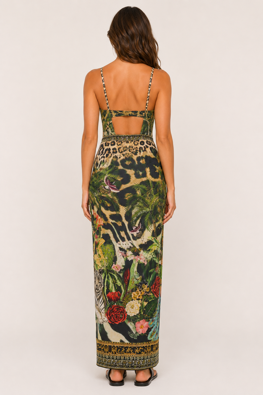 Multi Wear Long Sarong in Leotigra