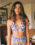 Bonnie Midline Bralette in Blue