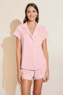 Gisele Short PJ Set in Petal Pink/Ivory Sold Out