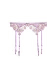 Petal Embroidery Garter Belt