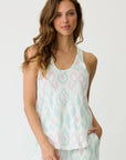 Ikat Watercolor Short Pajama Set