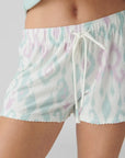 Ikat Watercolor Short Pajama Set