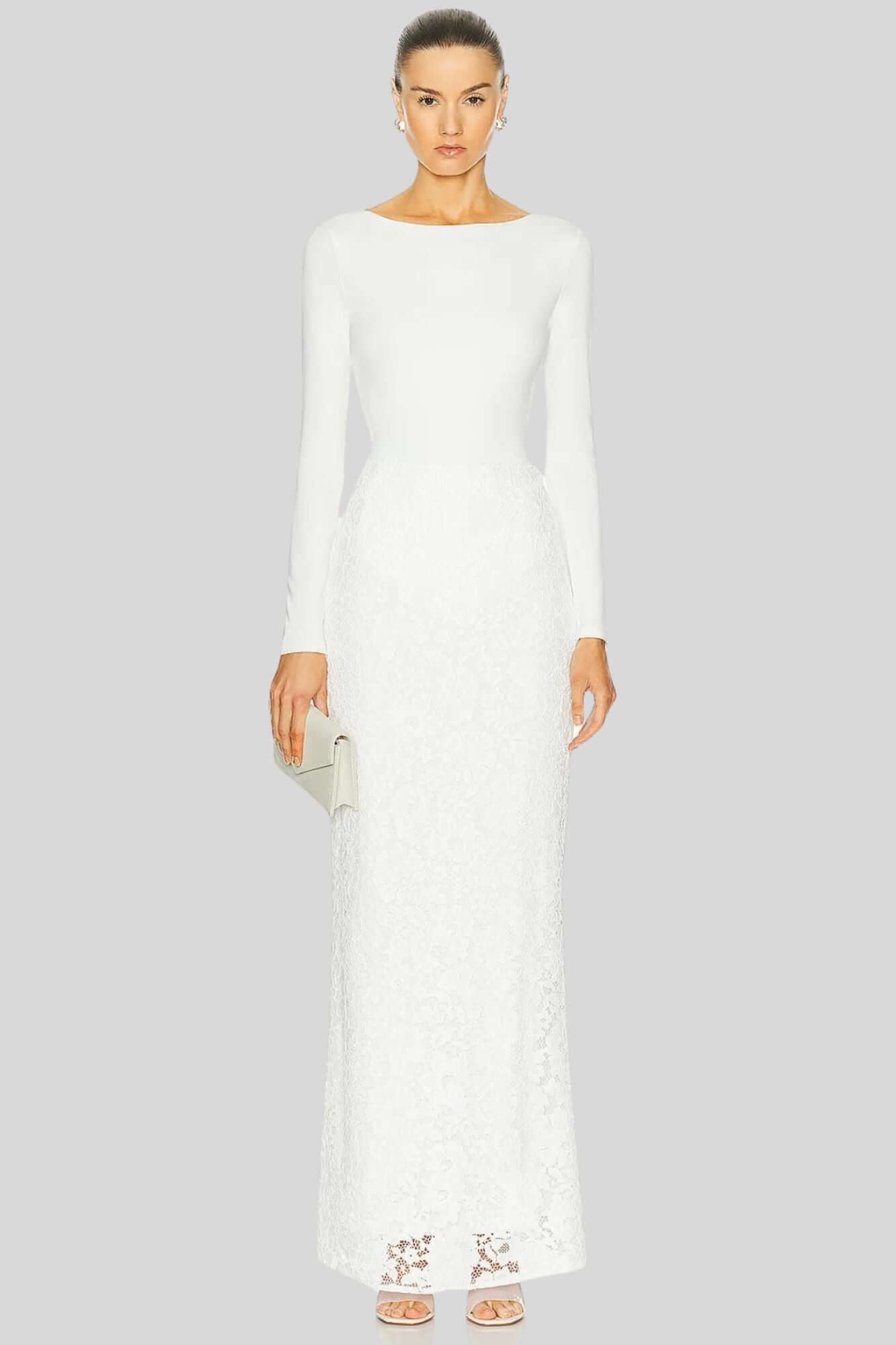 Sans Faff Florence Maxi Skirt in White