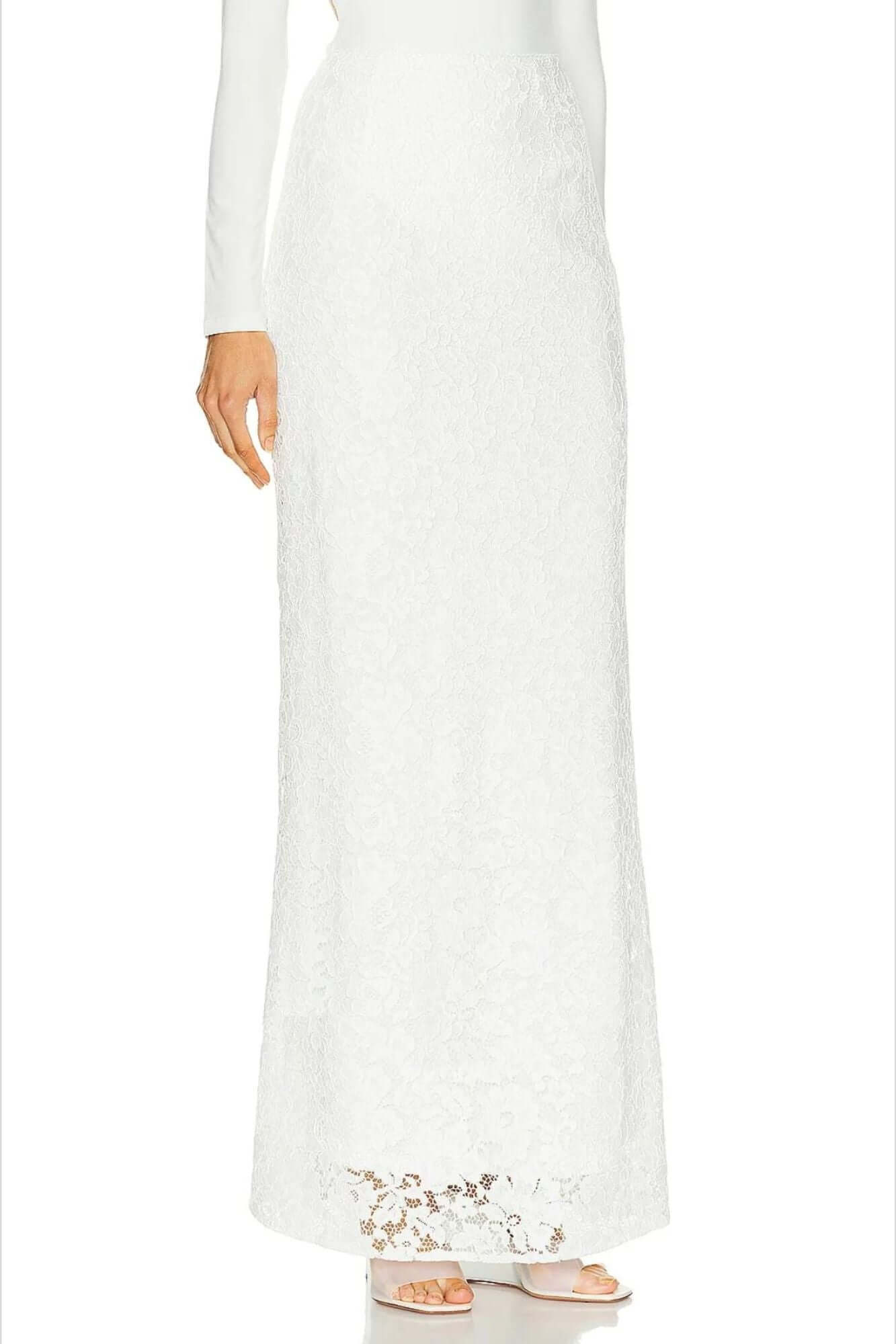 Sans Faff Florence Maxi Skirt in White