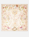 Large Crystalled Silk Square Scarf in Adorned in Aranjuez