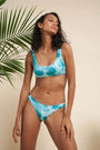 Scoop Bikini Reversible Set in Oasis Aqua