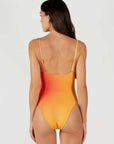 Straight Neck One-Piece in Naranja