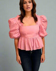 Darine Top in Sea Pink