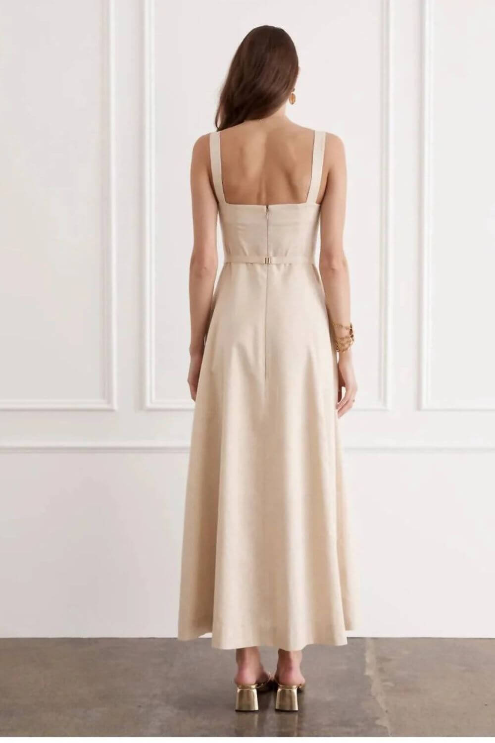 Aqua Blu Claudette Maxi Dress in Illuminee