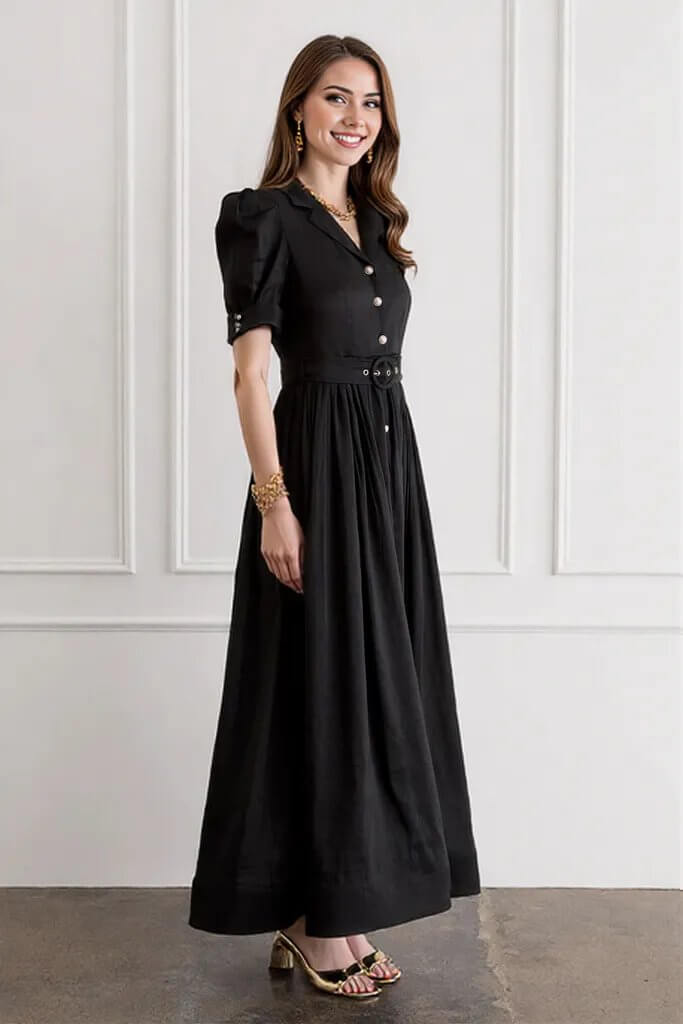 Aqua Blu Eloise Dress in Black