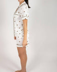 Aspen Dream Jolene Espresso Martini Print Short PJ Set
