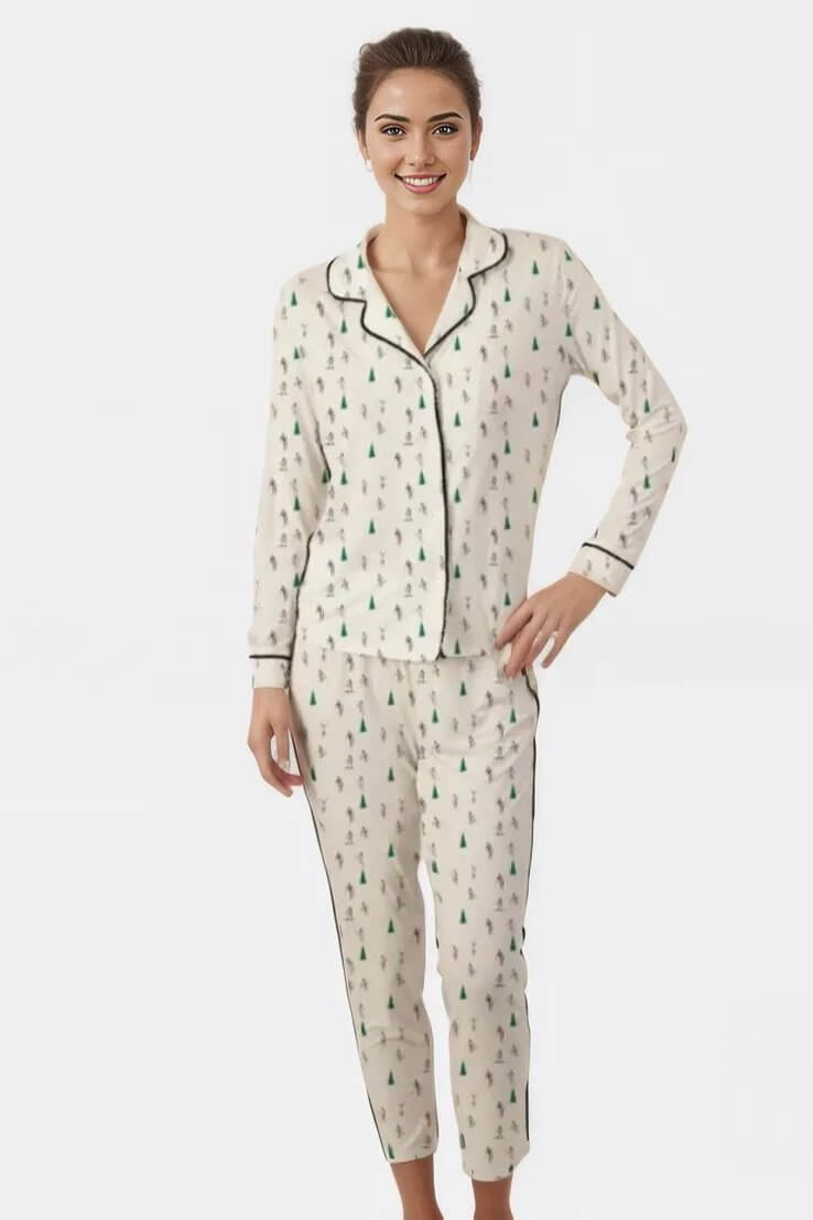 Aspen Dream Jolene Skiers Long Pj Set