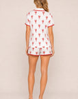 Lobster Print Short PJ Set