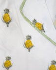 Aspen Dream Pineapple Print Cropped Pajama Set