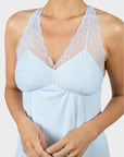 Nora Racerback Chemise in Ice Melt