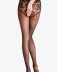 Sheer Back Seam Tights