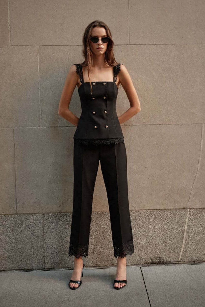 Cami NYC Cheyenne High Rise Pant in Black