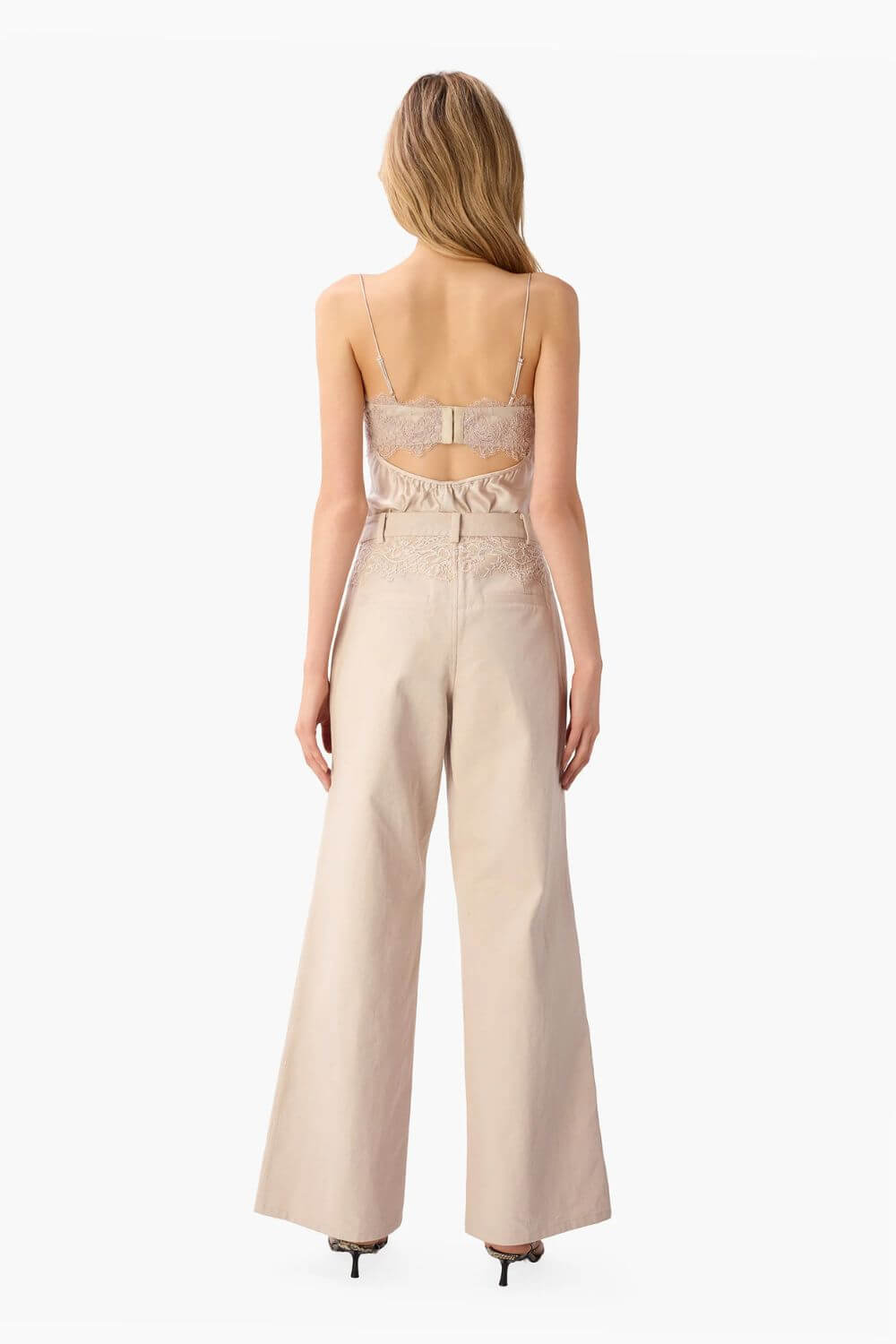 Cami NYC Natali Bull Denim Pant in Oat