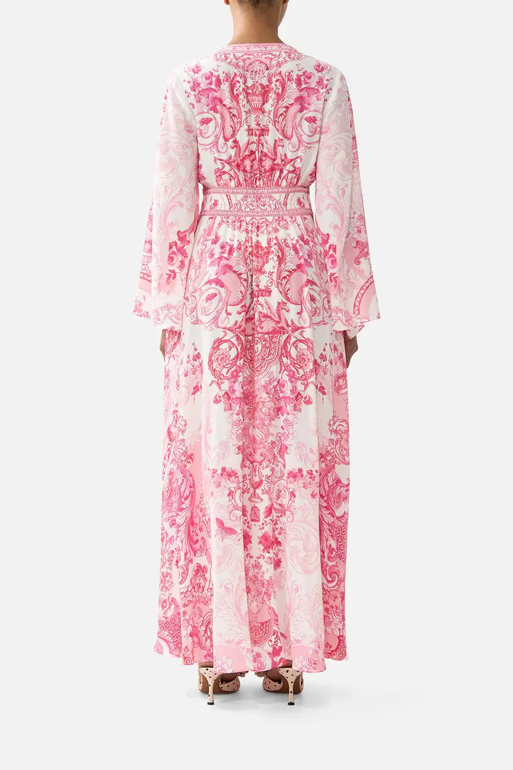 Camilla Kimono Sleeve Dress in Livin La Vida Rosa