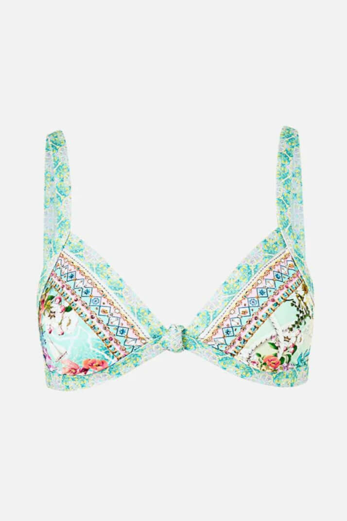 Camilla Knot Tri Bikini Set in Just Coasting
