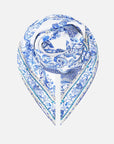Camilla Large Silk Square Scarf in Ceramic Panoramic