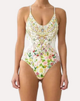 Scoop Neck One-Piece in The Call of Catalonia