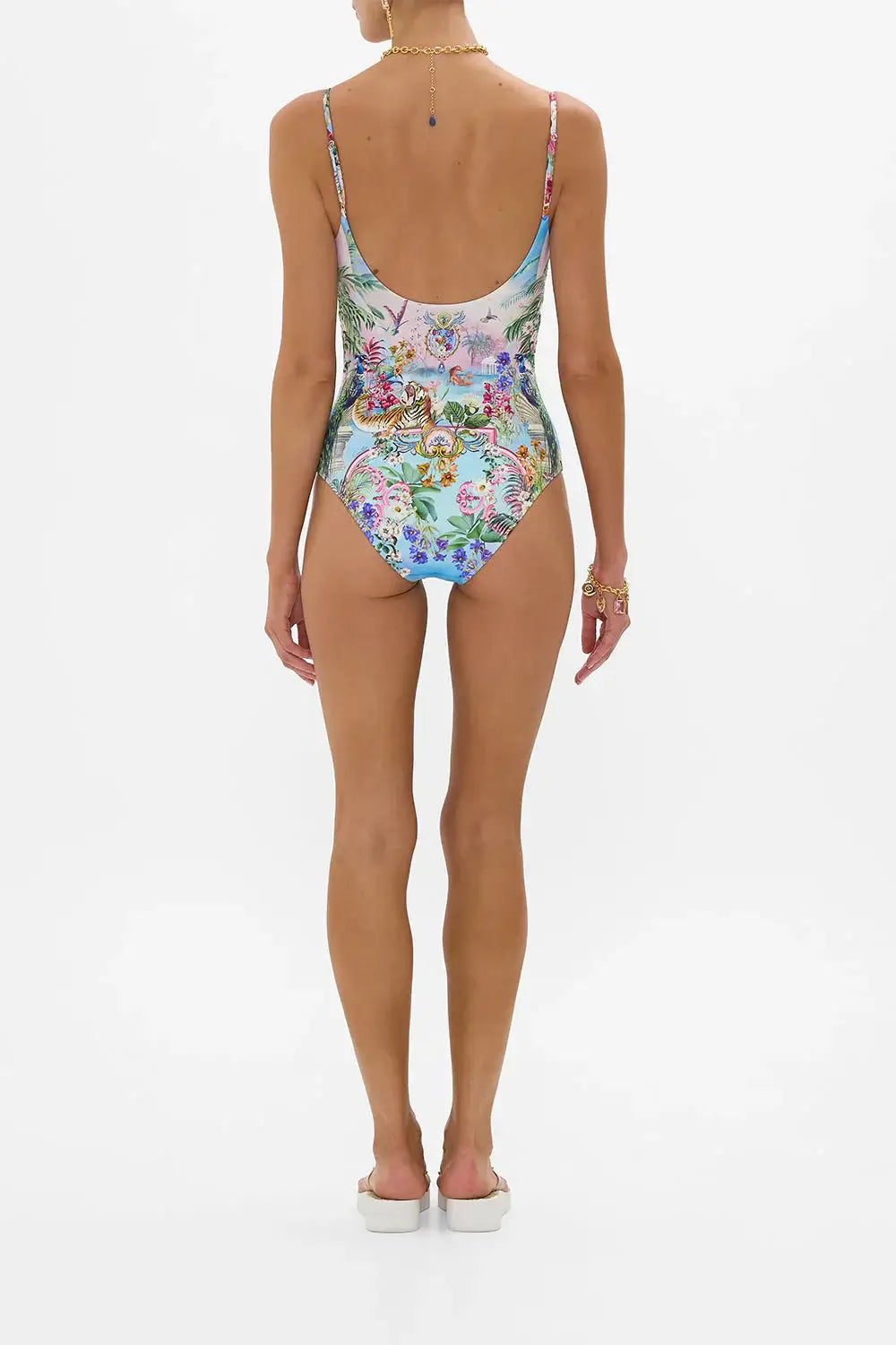 Camilla Scoop Neck One-Piece in Spirit of Santa Maria
