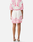 Camilla Short Shirt Dress in Livin La Vida Rosa