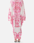 Camilla T Shape Long Kaftan in Livin La Vida Rosa