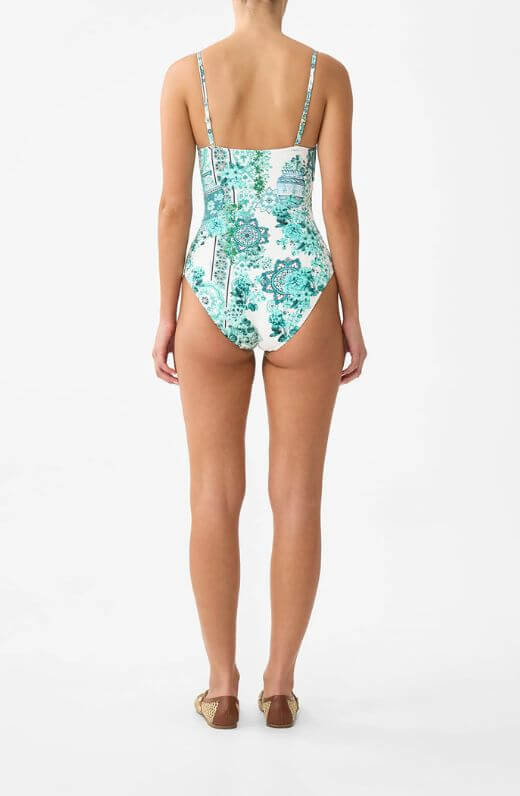 Camilla Underwire Molded Cup One Piece Swimsuit in Balearic Bebe
