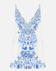 Camilla V-Neck Cami in Ceramic Panoramic