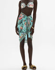 Short Tassel Sarong in Petal Promise Land