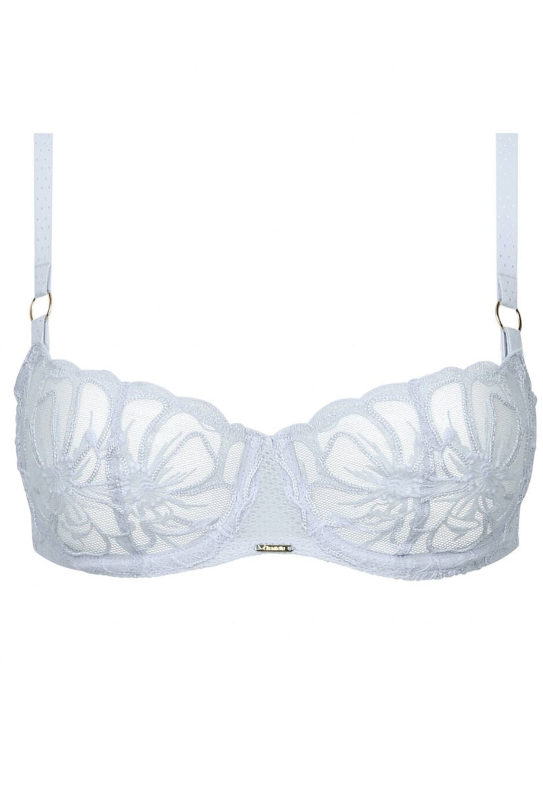 Chantelle Lace Unlined Plunge Bra in Icy Flower