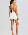 Cluzet Short Dress in Ivory Lolita