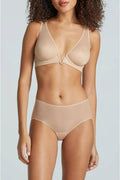 Commando Mesh Plunge Underwire Bra in Beige