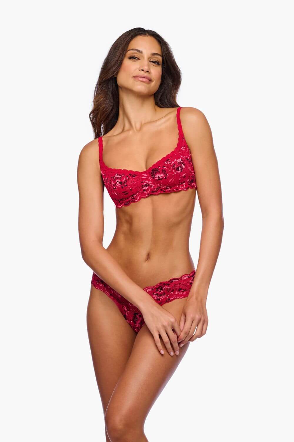 Cosabella Never Say Never Balconette Bra in Ombre Velluto/Black