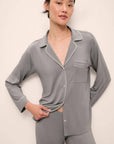 Gisele Long PJ Set in Moonlight/Ivory