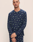 Henry Men's Long PJ Set in Woodland Pine