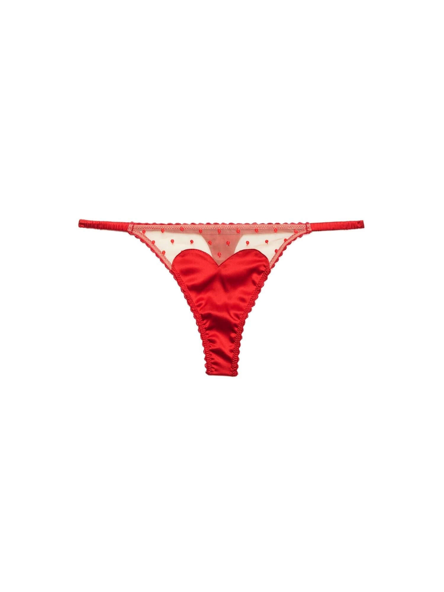 Fleur du Mal Amour Thong in Rouge