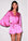 Fleur du Mal Angel Sleeve Robe in Pink Desire