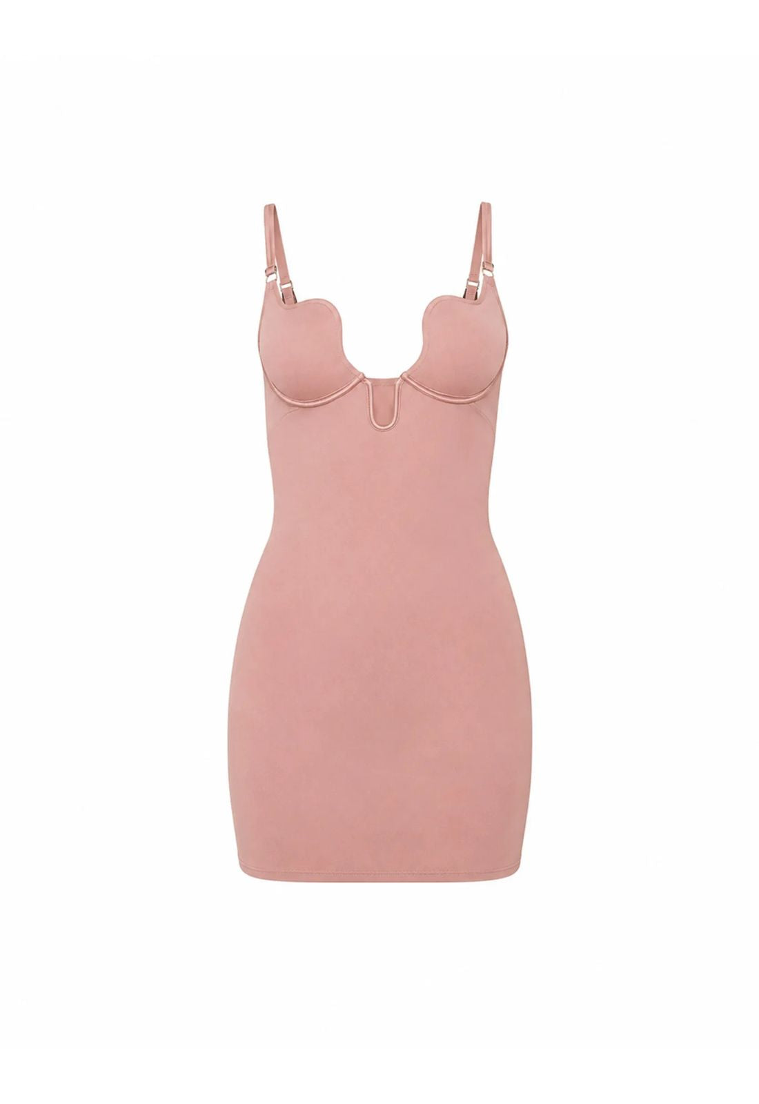 Fleur du Mal Le Stretch U-Plunge Mini Slip Dress