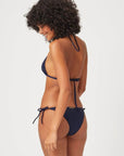 Heidi Klein Navy Triangle Rope Bikini Top and Triangle Bottom Set