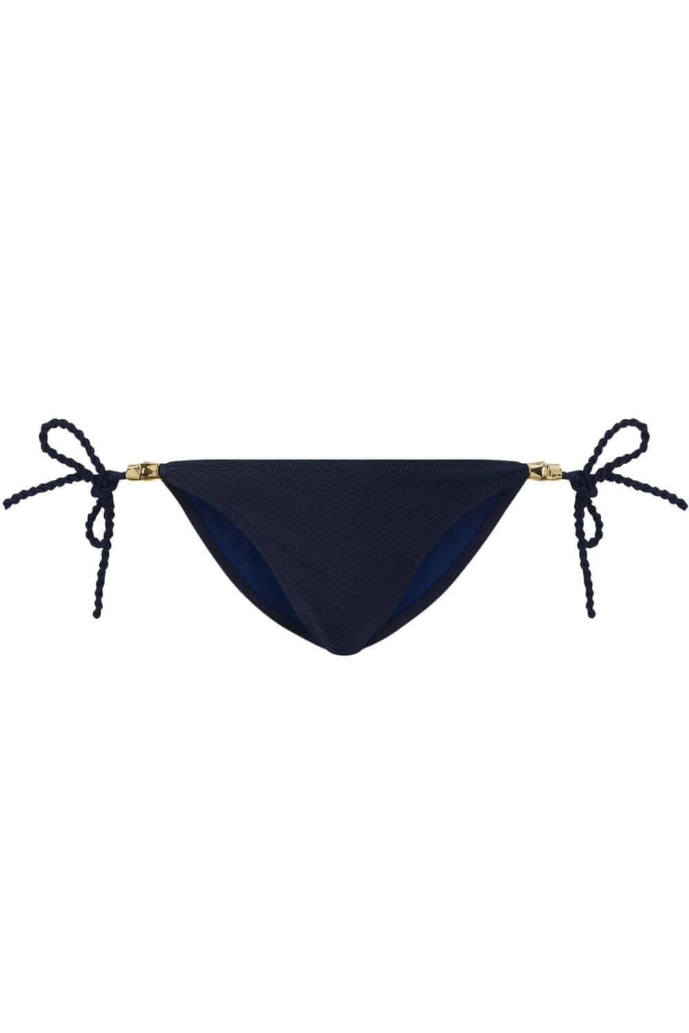 Heidi Klein Navy Triangle Rope Bikini Top and Triangle Bottom Set