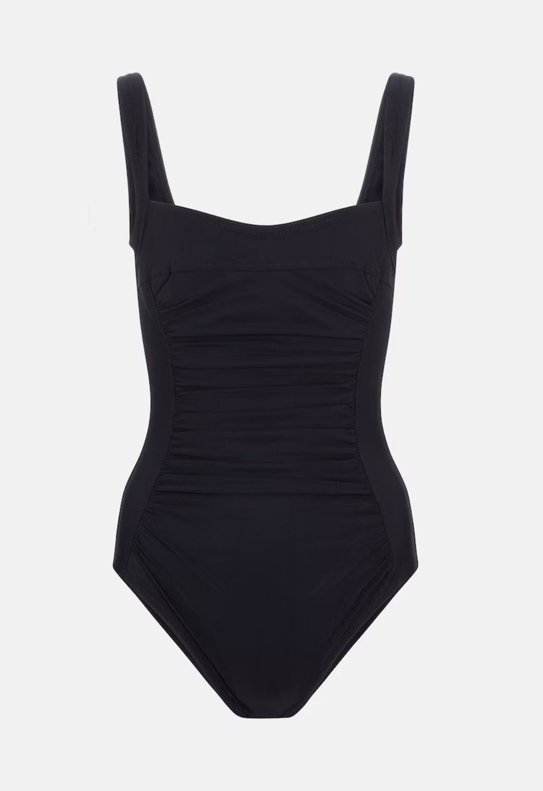 Karla Colletto Basics Square Neck One-Piece in Black