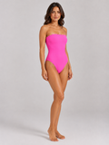 Karla Colletto Ines Bandeau with Shelf Bra in Zinnia