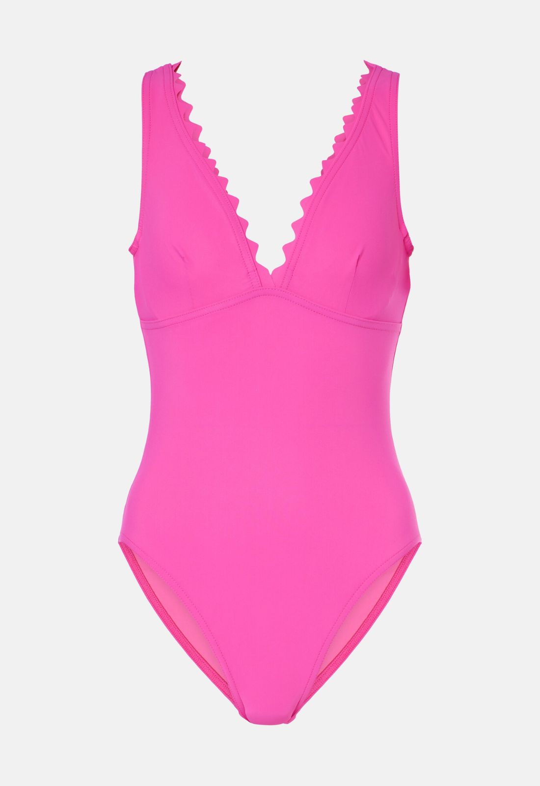 Karla Colletto Ines V-Neck One-Piece in Zinnia