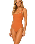 Sadie Silent Underwire One-Piece in Terra Cotta